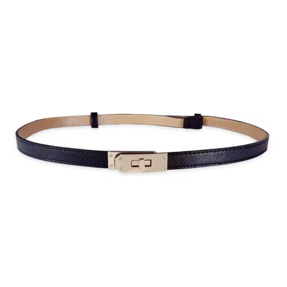 Black Turn-Lock Buckle Belt - Adjustable from 60cm to 100cm main image 4